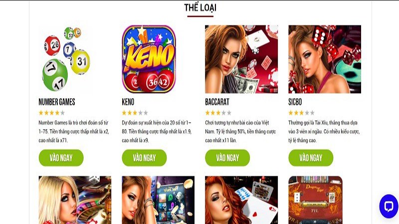 Kho game giải trí đa dạng chuyên mục tại nhà cái